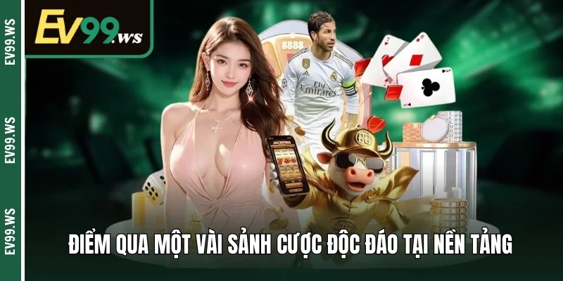 Điểm qua một vài sảnh cược độc đáo tại nền tảng